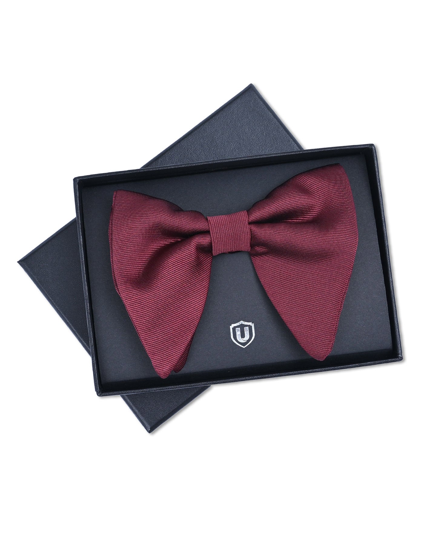 Burgundy Extra Wide Butterfly Bow Tie