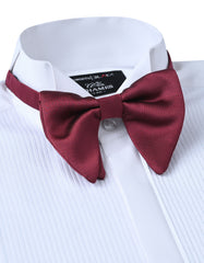 Burgundy Extra Wide Butterfly Bow Tie