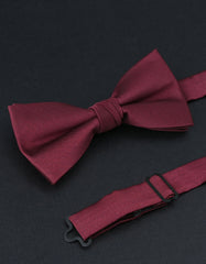 Burgundy Butterfly Bow Tie