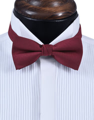 Burgundy Butterfly Bow Tie