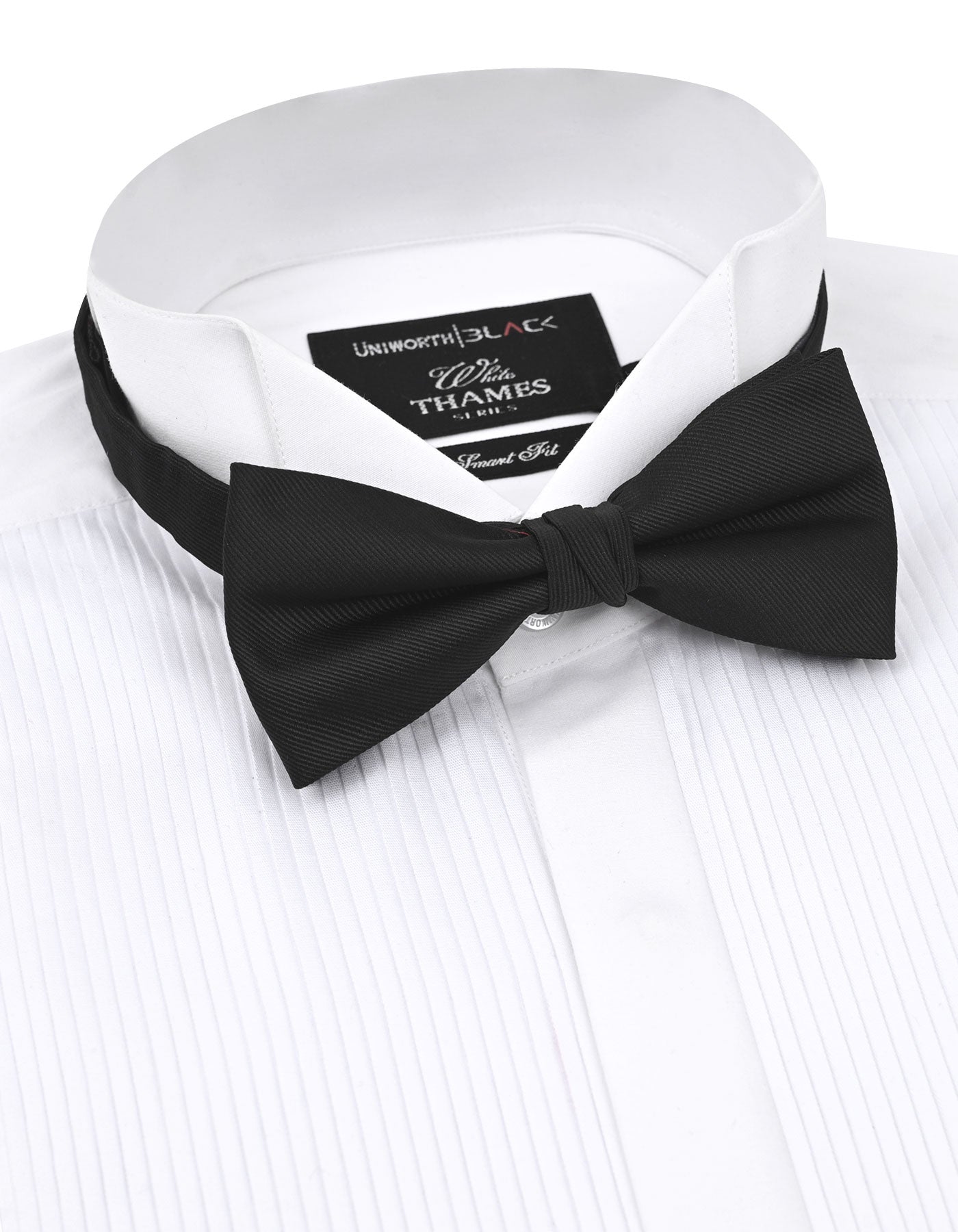 Black Plain Butterfly Bow Tie