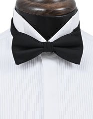 Black Plain Butterfly Bow Tie