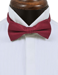 Burgundy Self Plain Butterfly Bow Tie