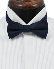 Navy Plain Butterfly Bow Tie