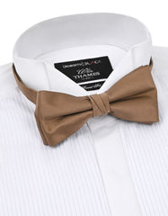 Brown Plain Butterfly Bow Tie