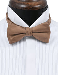 Brown Plain Butterfly Bow Tie