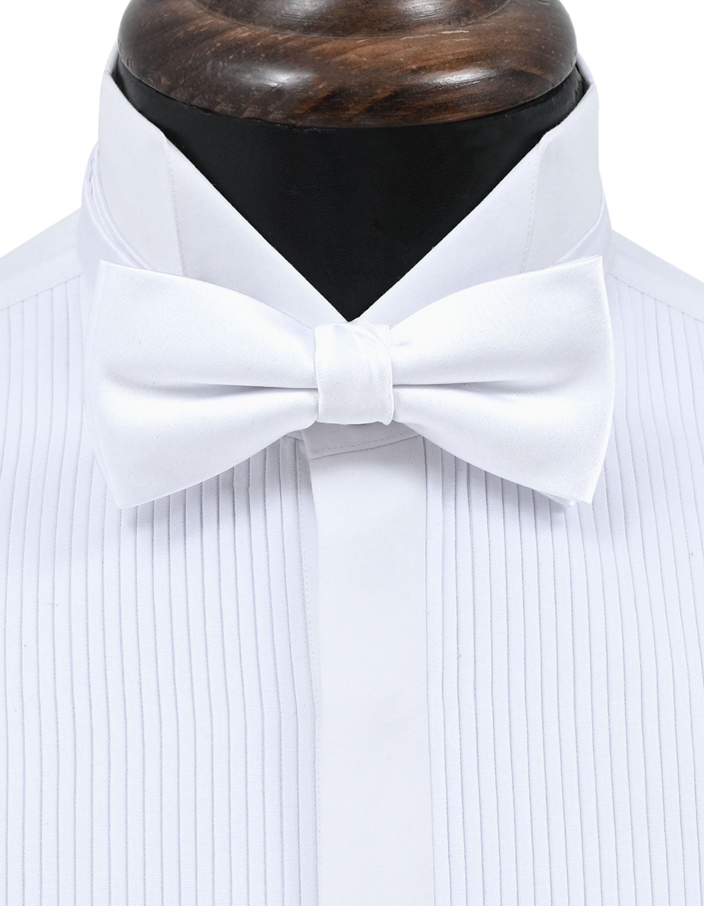 White Plain Butterfly Bow Tie