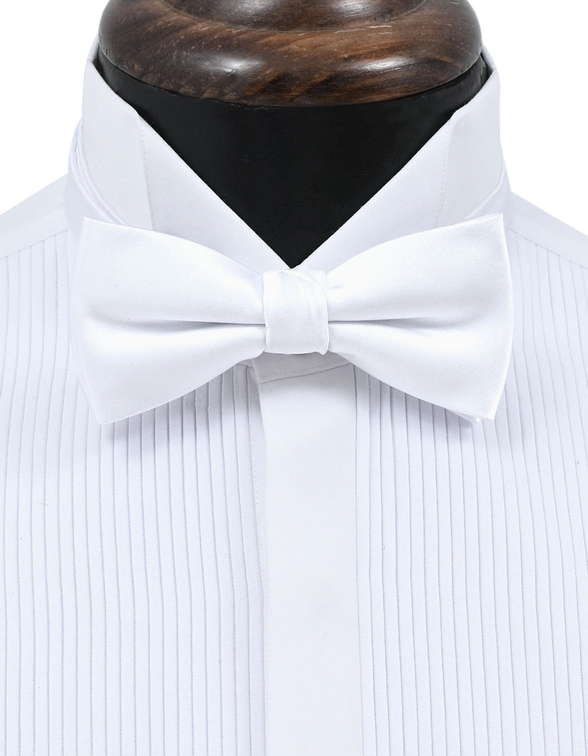 White Plain Butterfly Bow Tie