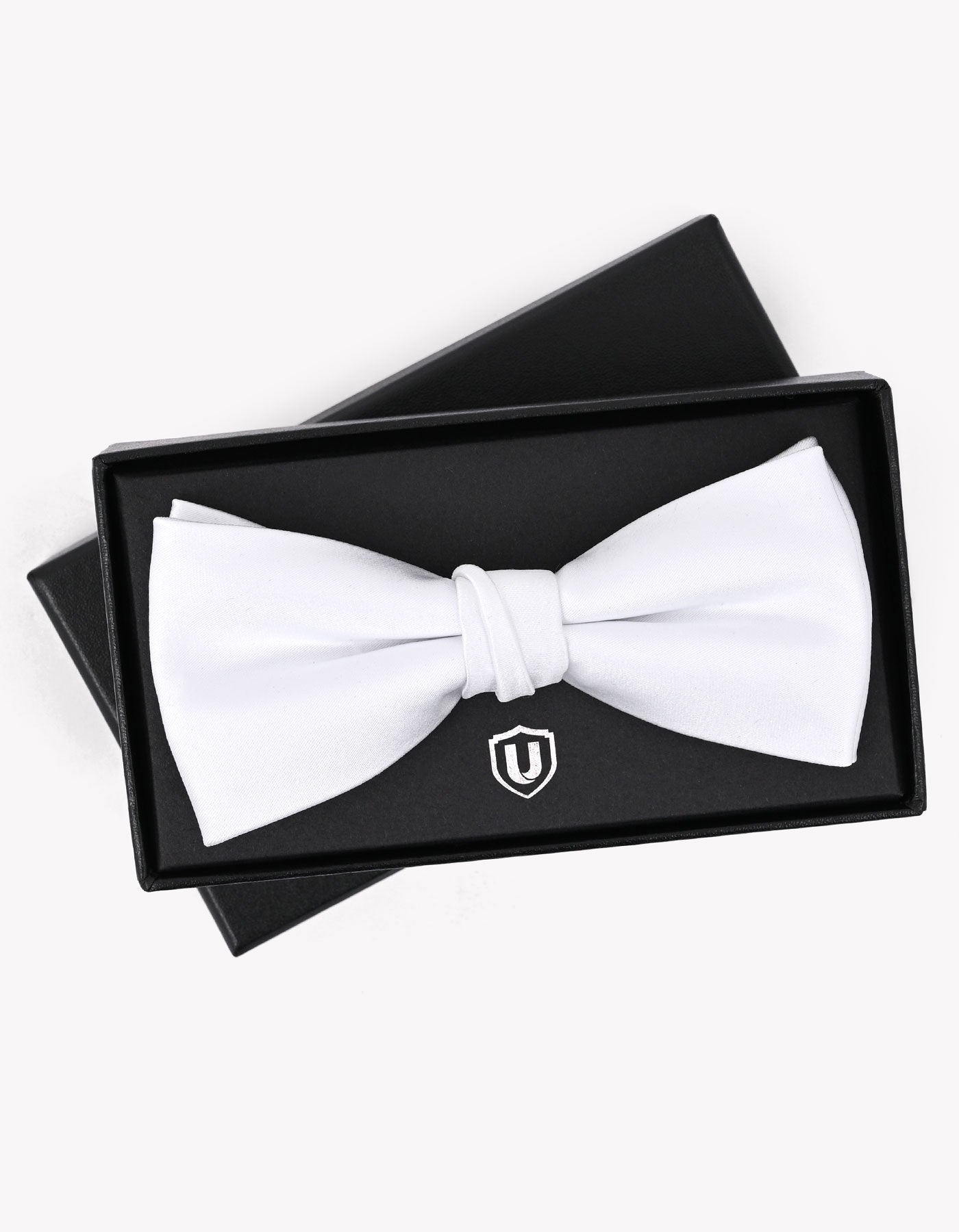 White Plain Butterfly Bow Tie