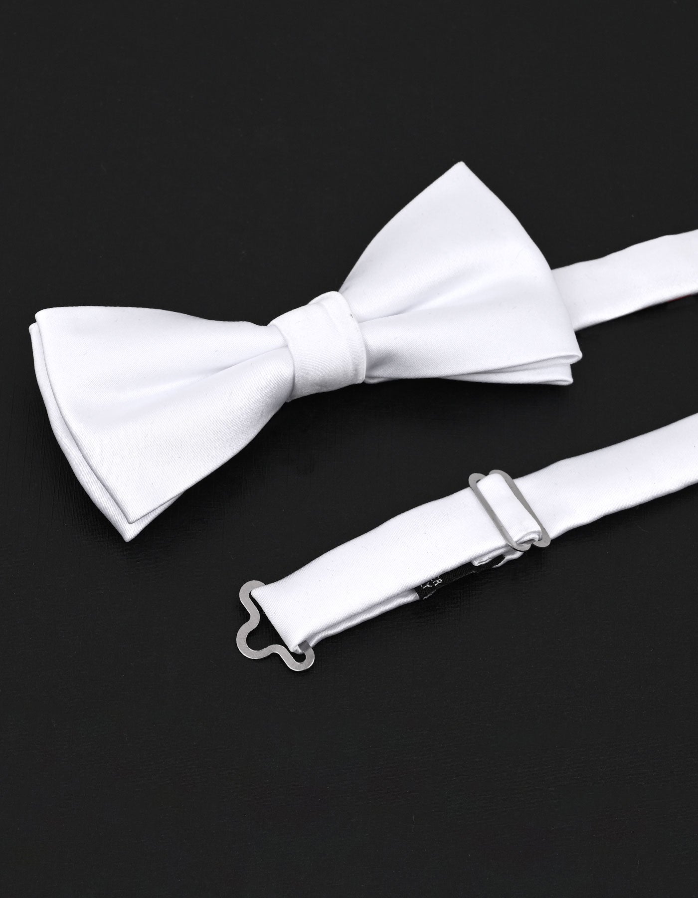 White Plain Butterfly Bow Tie