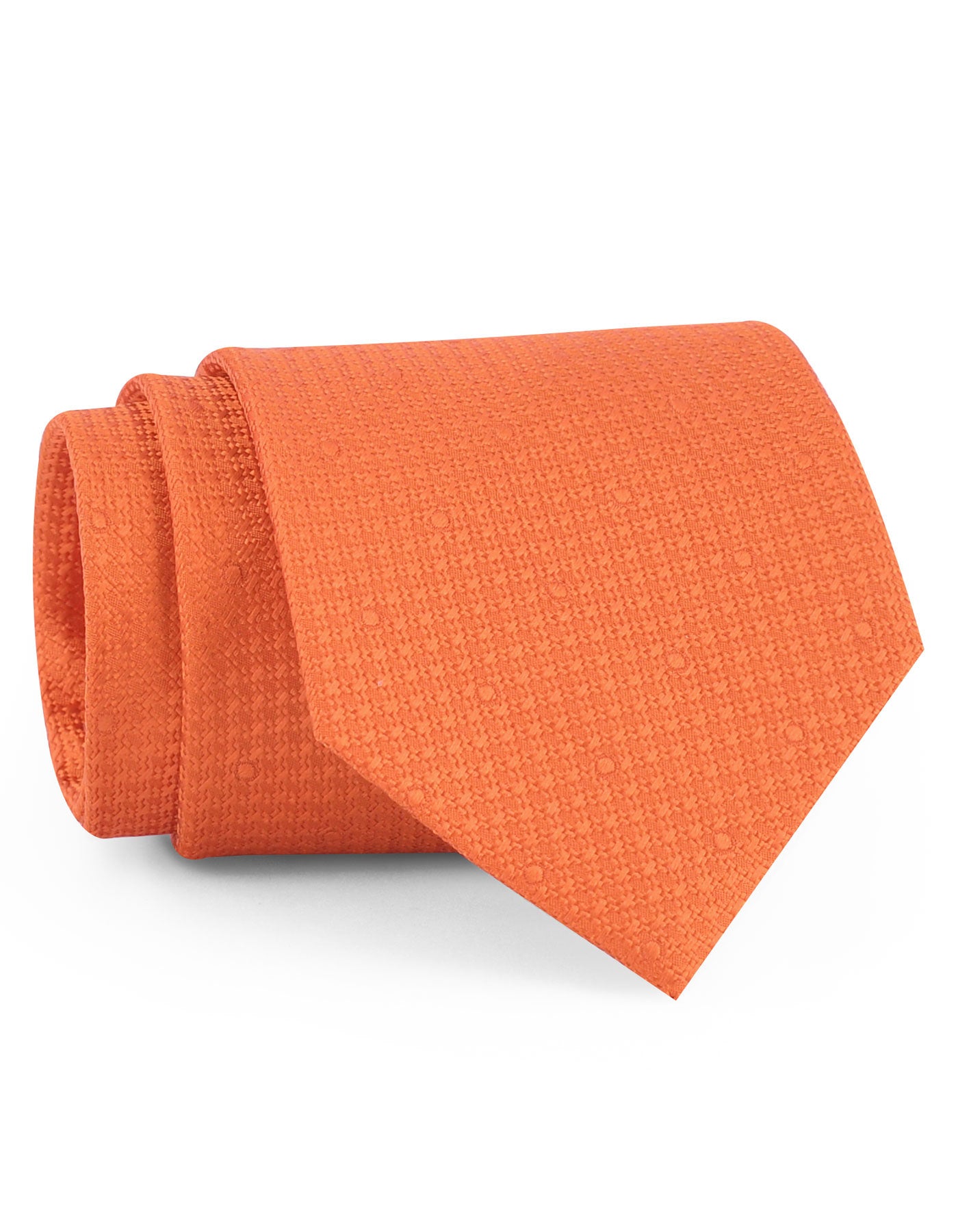 Orange Plain Tie