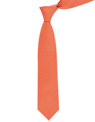 Orange Plain Tie