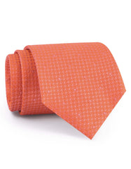 Orange Plain Tie