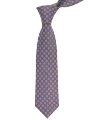 Brown/Silver Geometric Tie