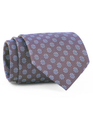 Brown/Silver Geometric Tie