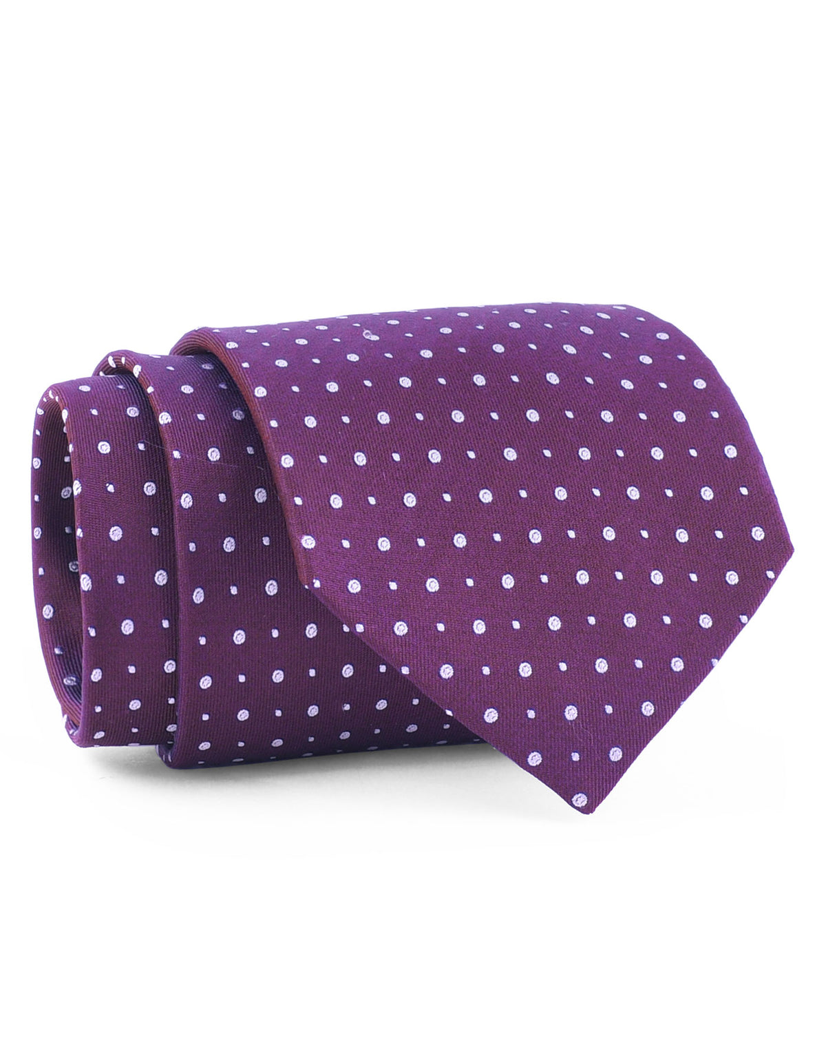 Burgandy/White Geometric Tie