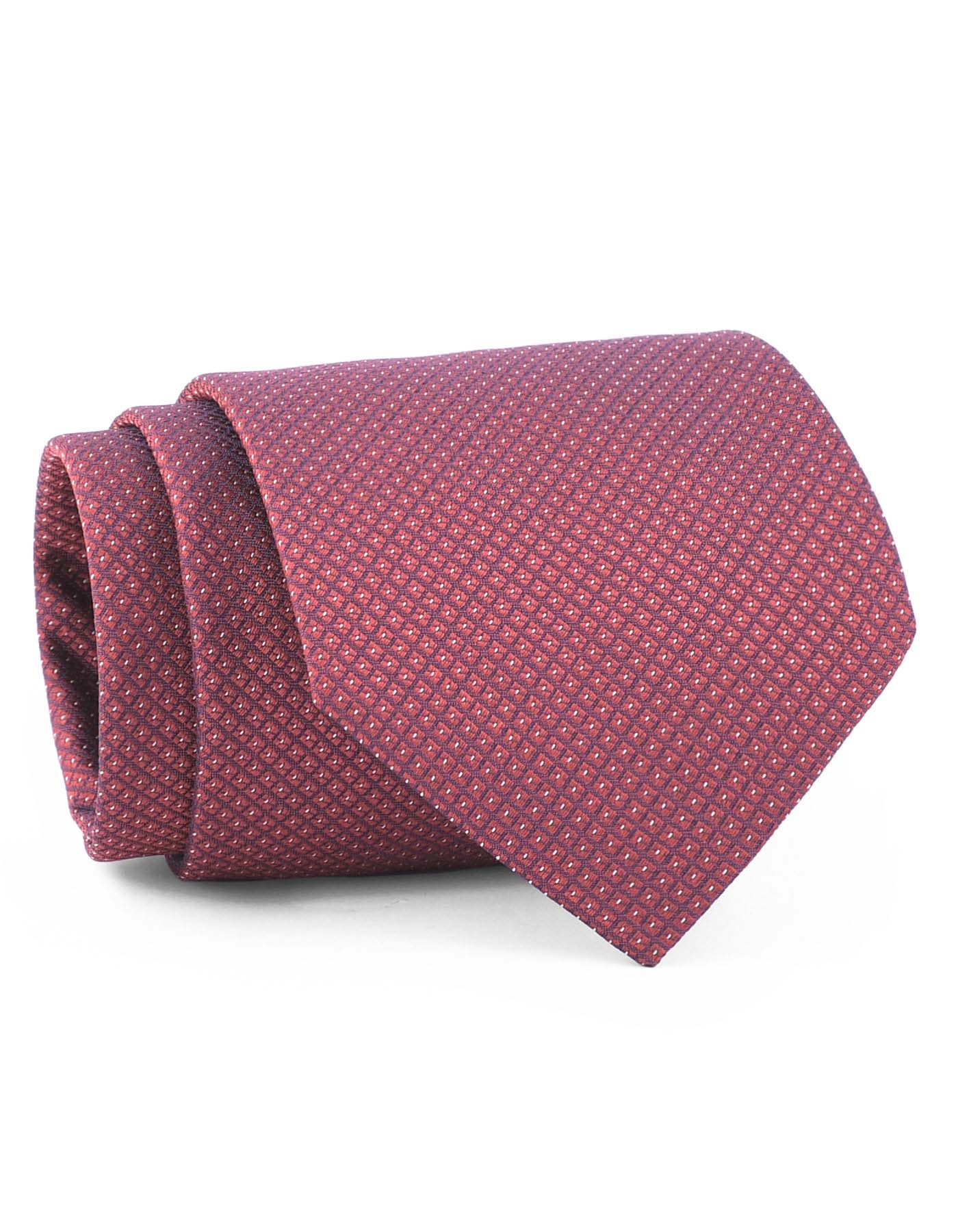 Burgundy Geometric Tie