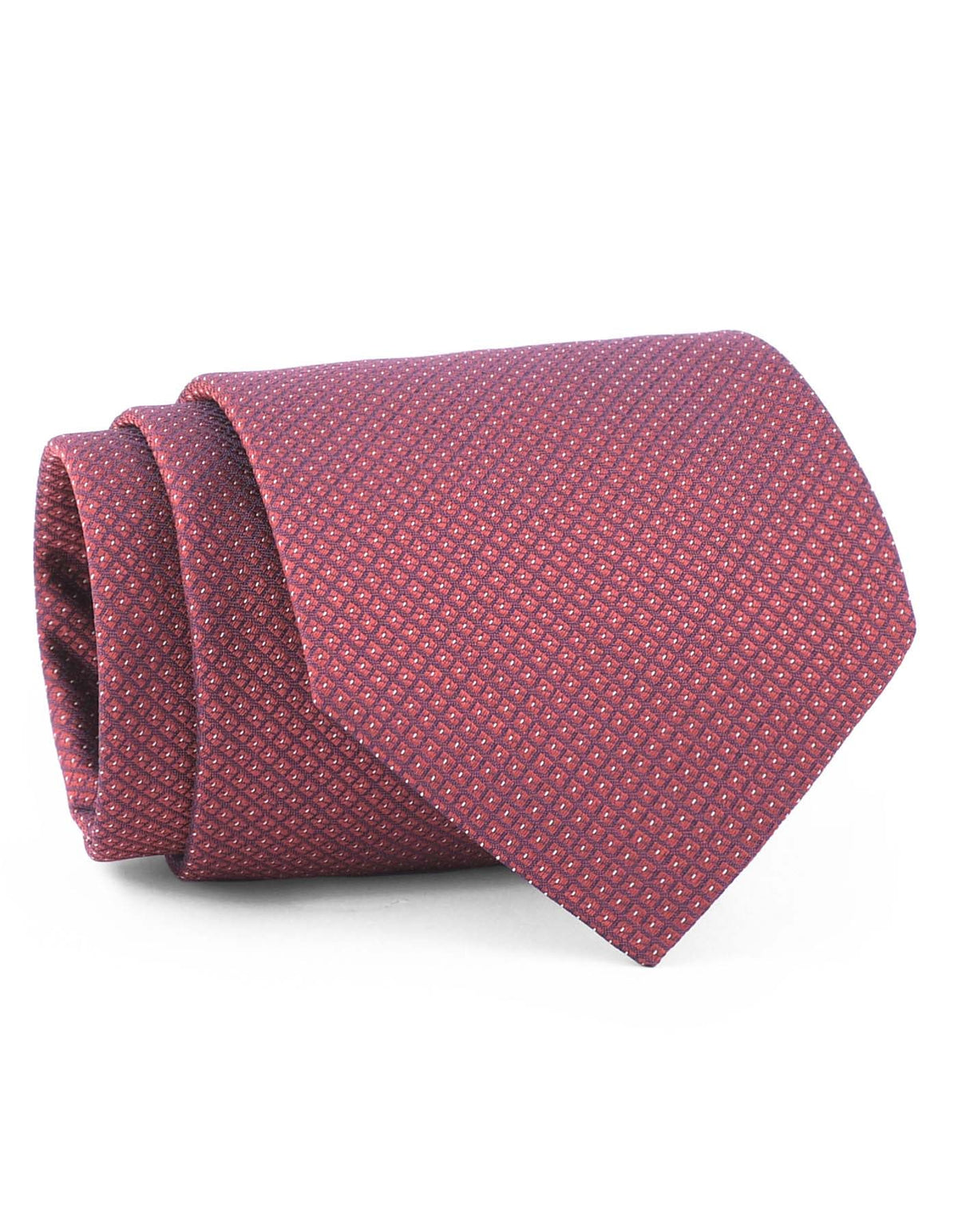 Burgundy Geometric Tie