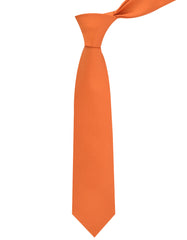 Orange Plain Tie