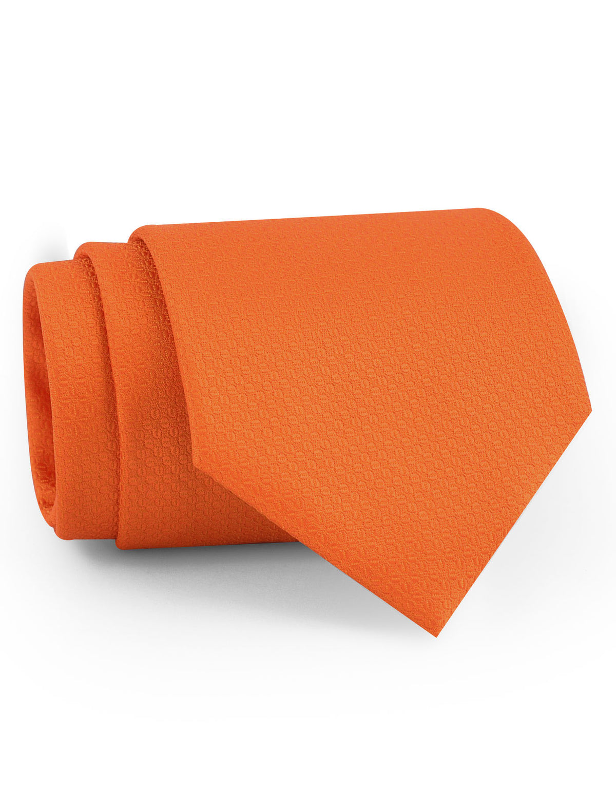 Orange Plain Tie