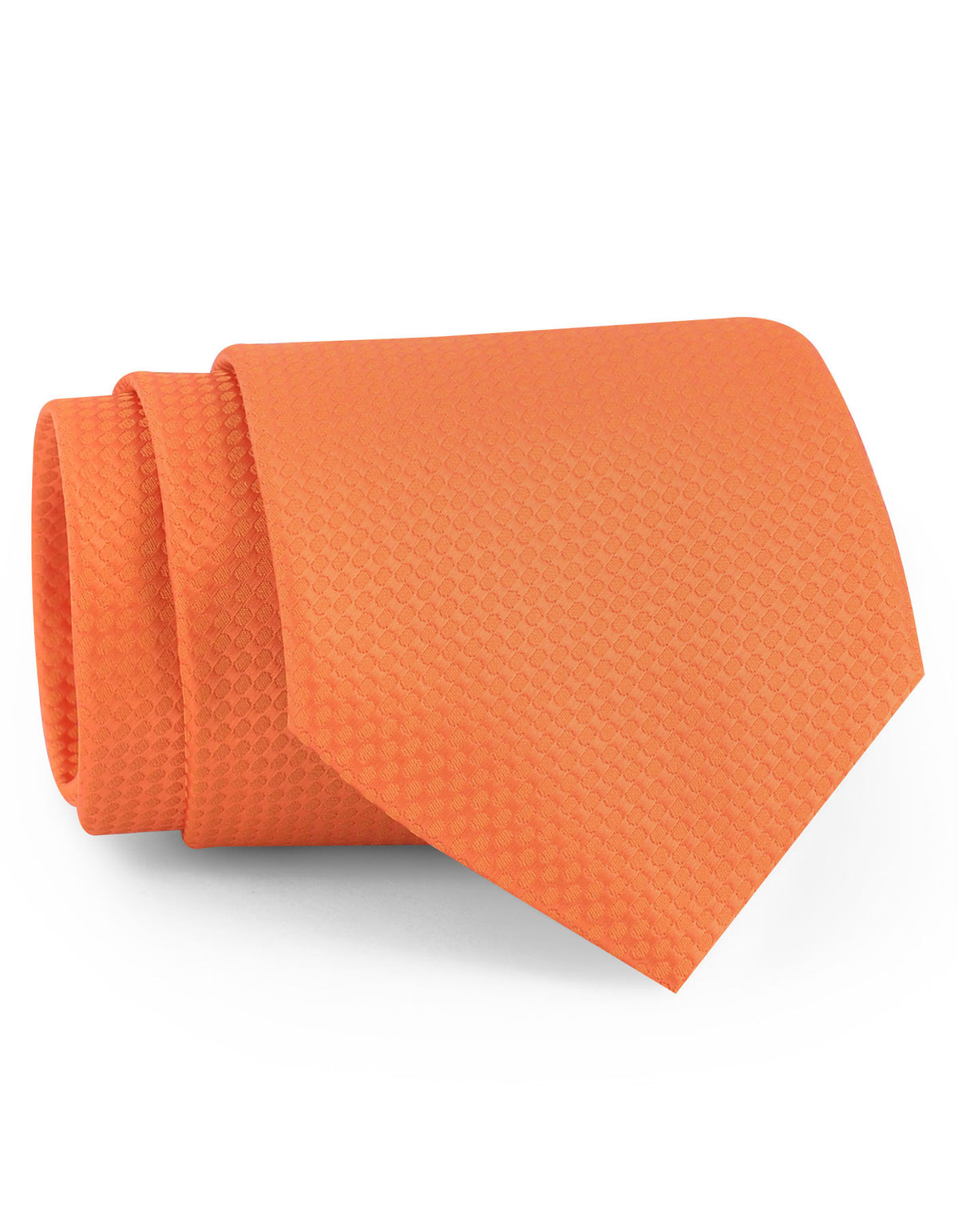 Orange Plain Tie