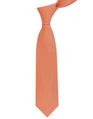 Orange Plain Tie