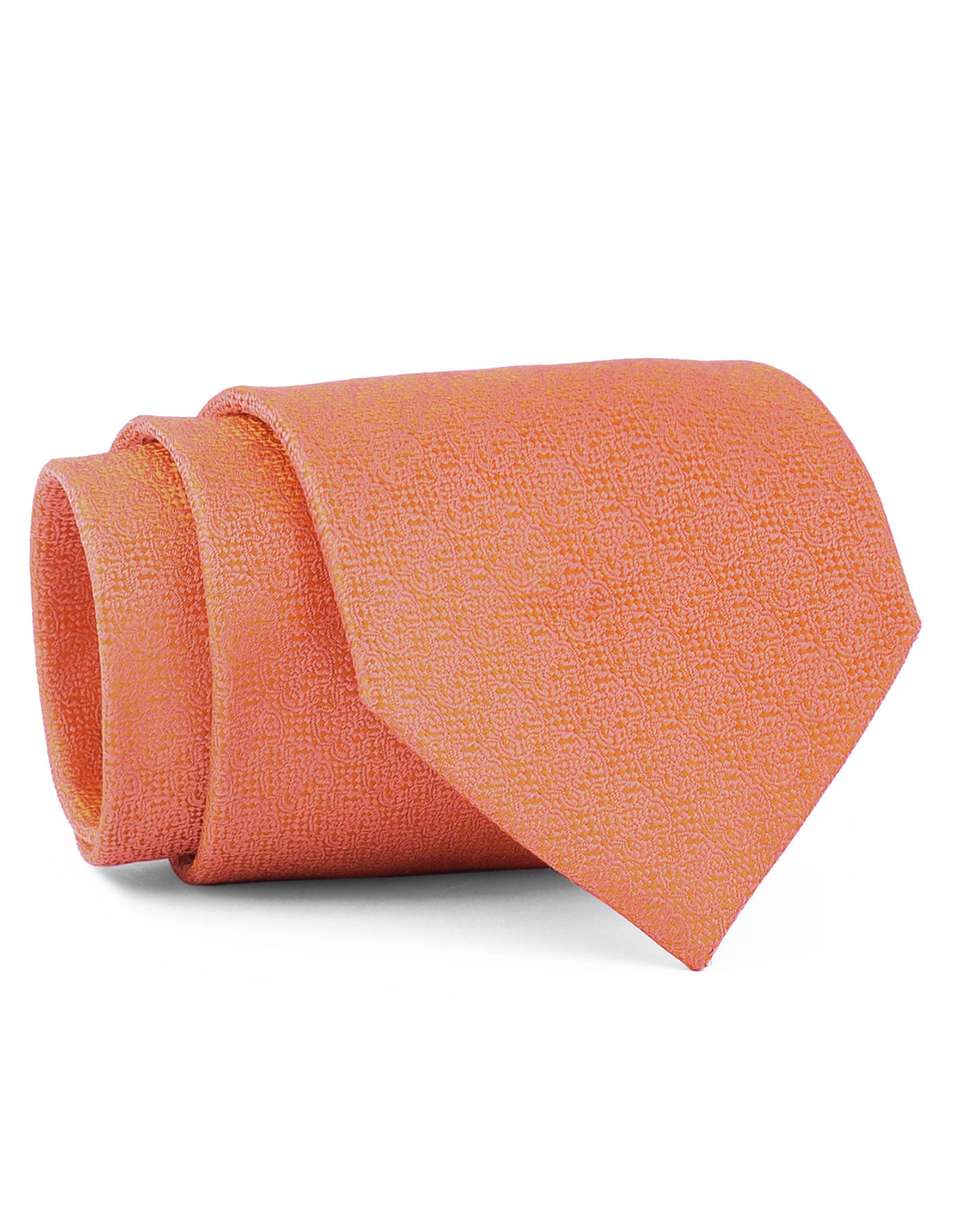 Orange Plain Tie