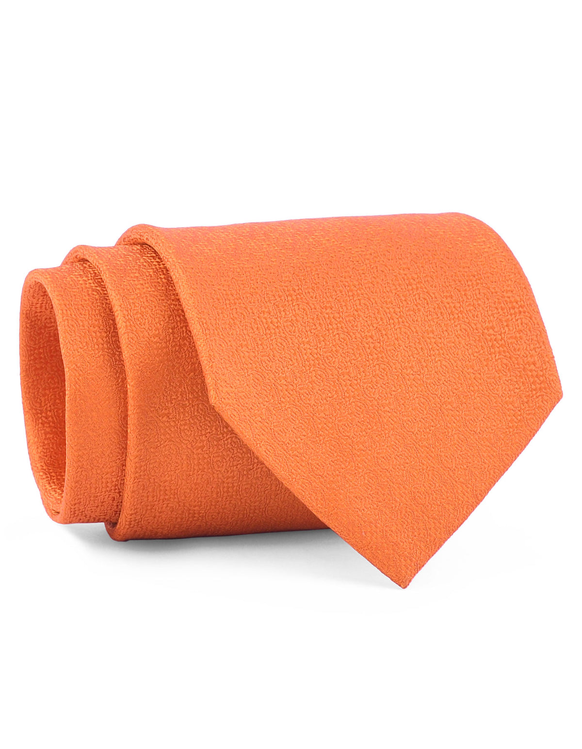 Orange Plain Tie