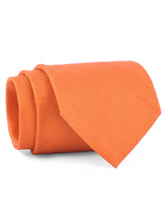 Orange Plain Tie