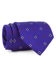 Blue/Red Geometric Tie
