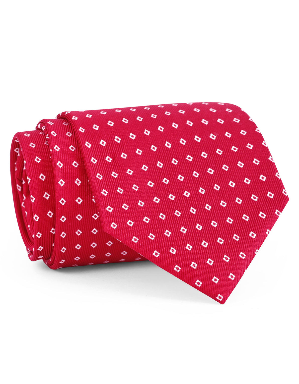 Red Geometric Tie