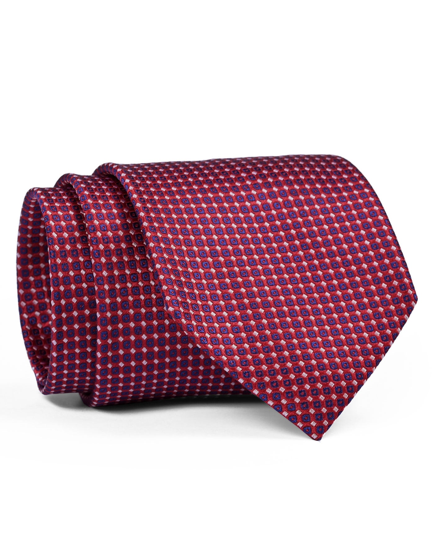 Maroon Geometric Tie
