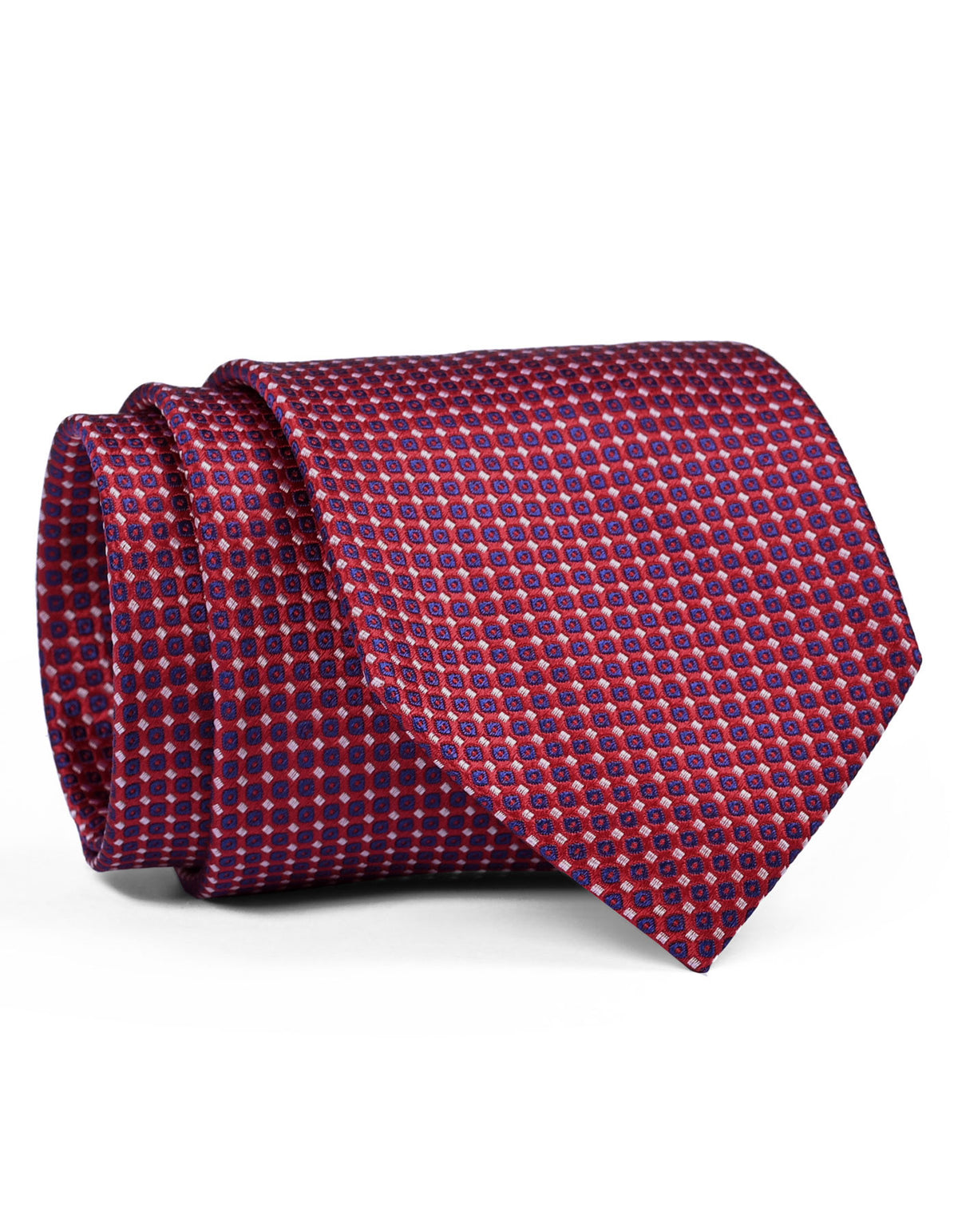 Maroon Geometric Tie