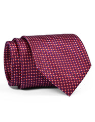 Maroon Geometric Tie