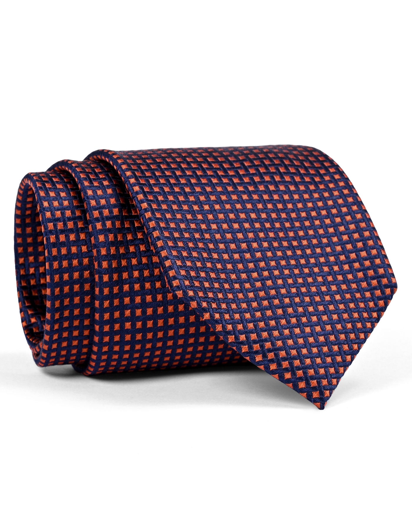 Orange Geometric Tie