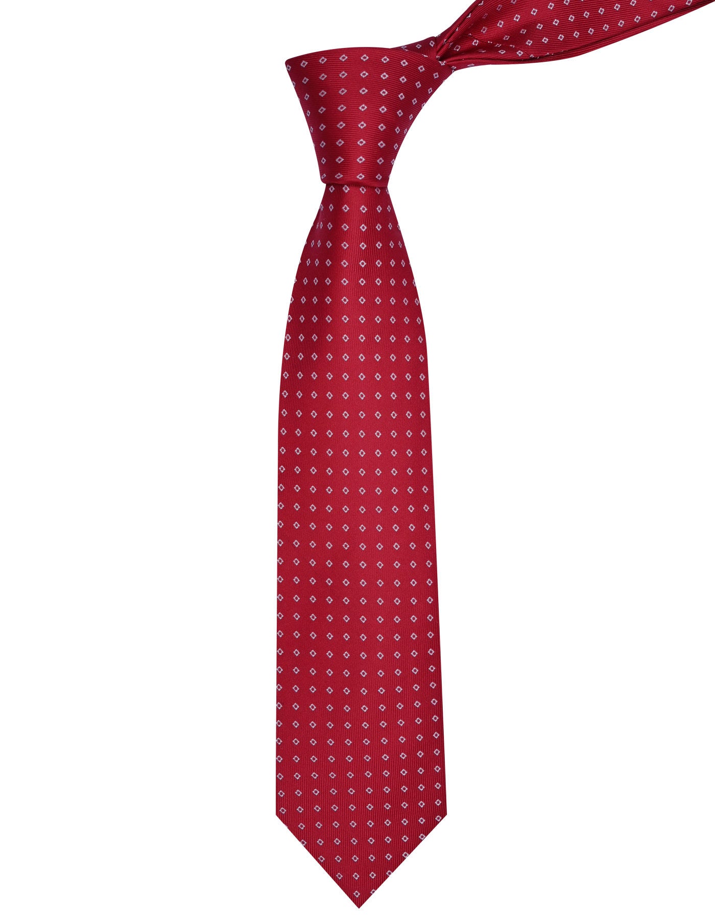 Red Geometric Tie
