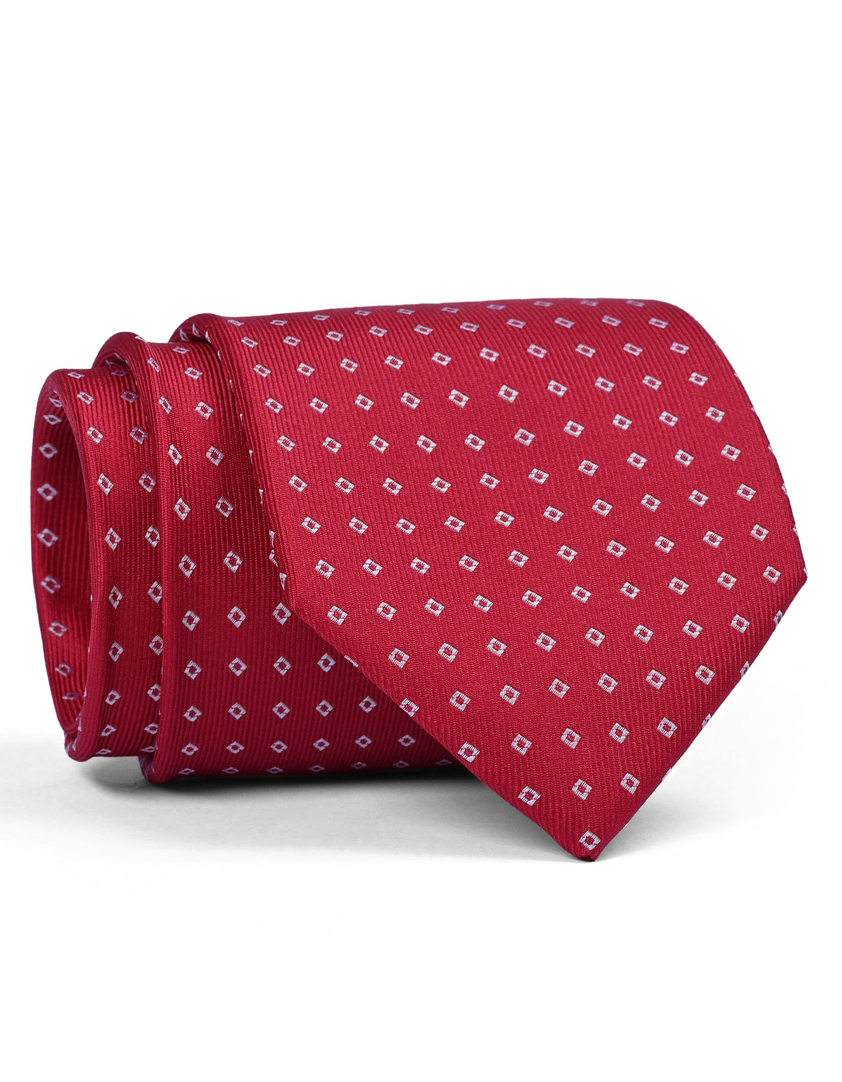 Red Geometric Tie