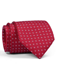 Red Geometric Tie