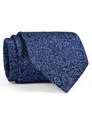 Navy Floral Tie