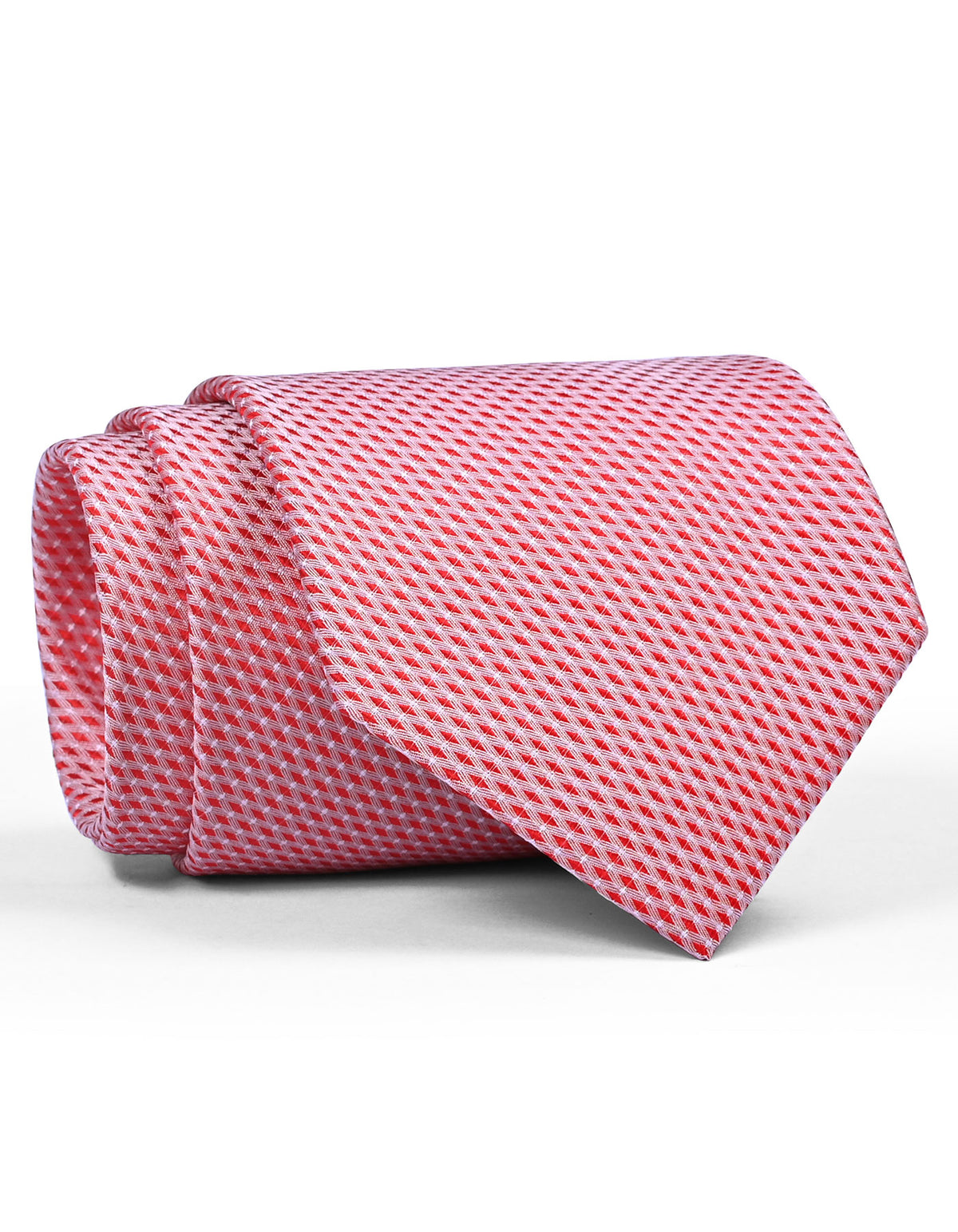 L Pink Geometric Tie