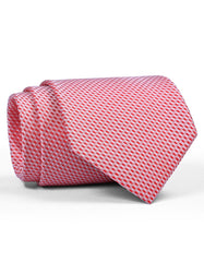 L Pink Geometric Tie