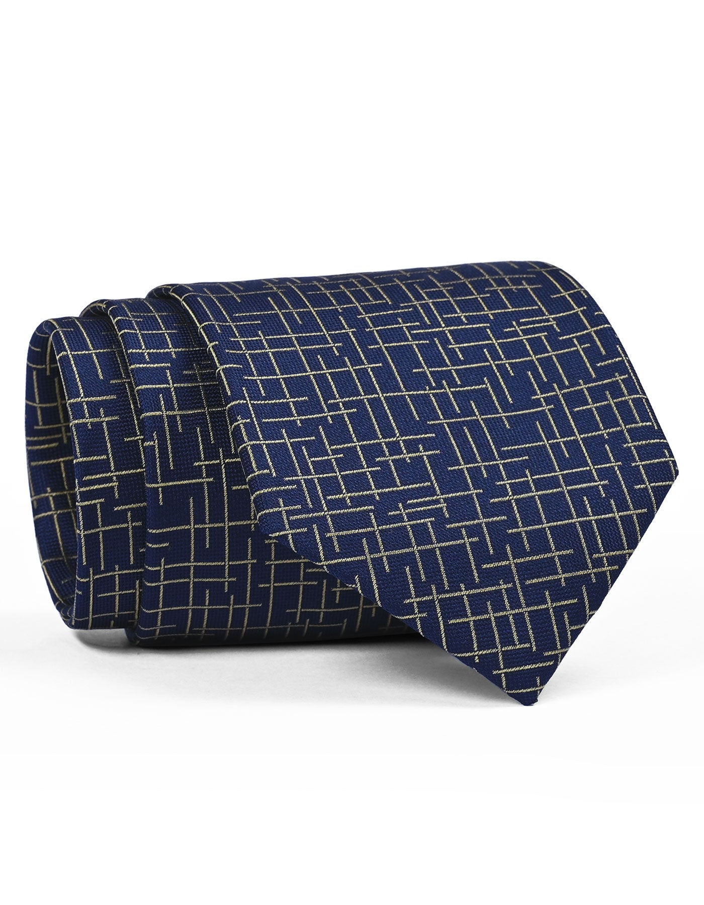 Navy Geometric Tie