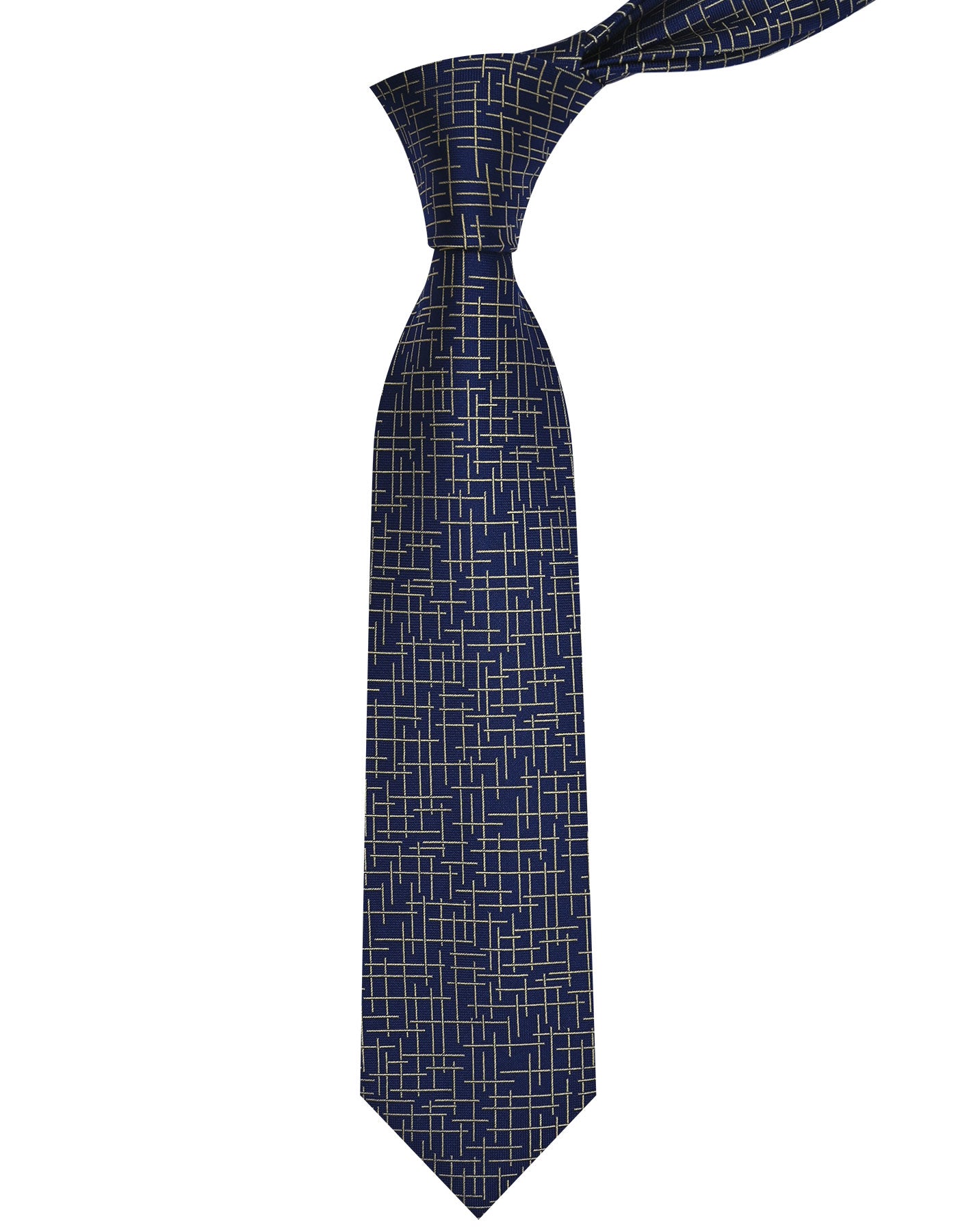 Navy Geometric Tie