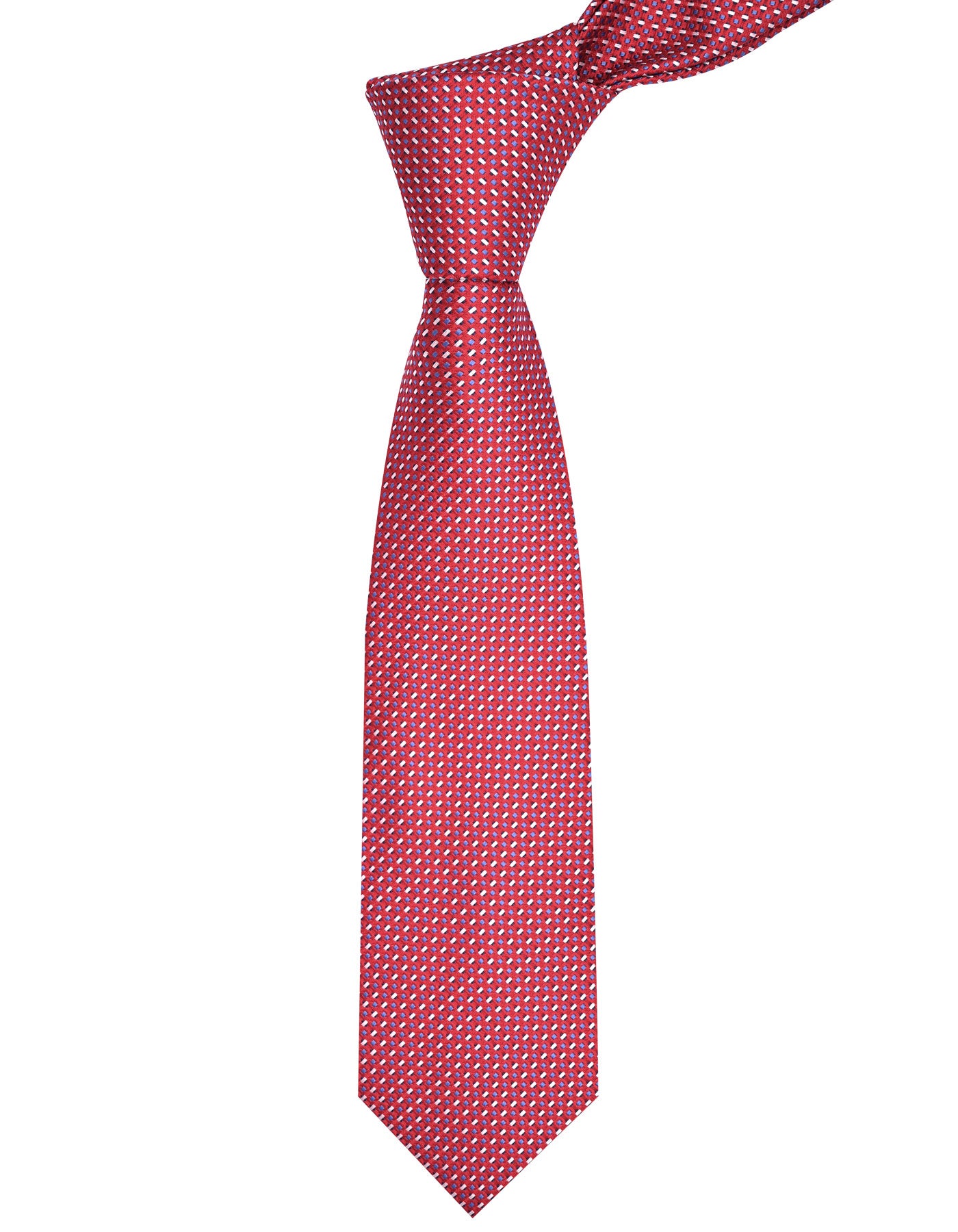 Maroon Geometric Tie
