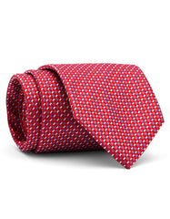 Maroon Geometric Tie