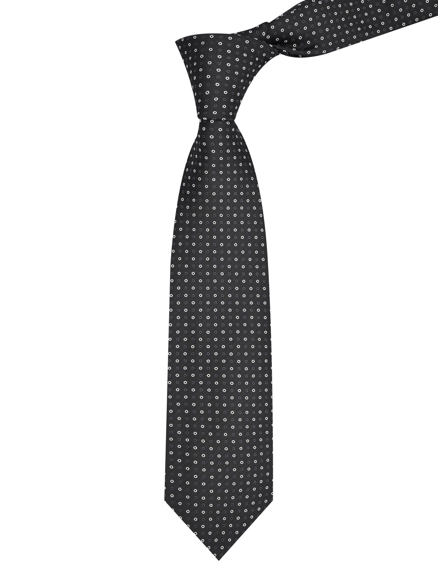 Black Dotted Tie