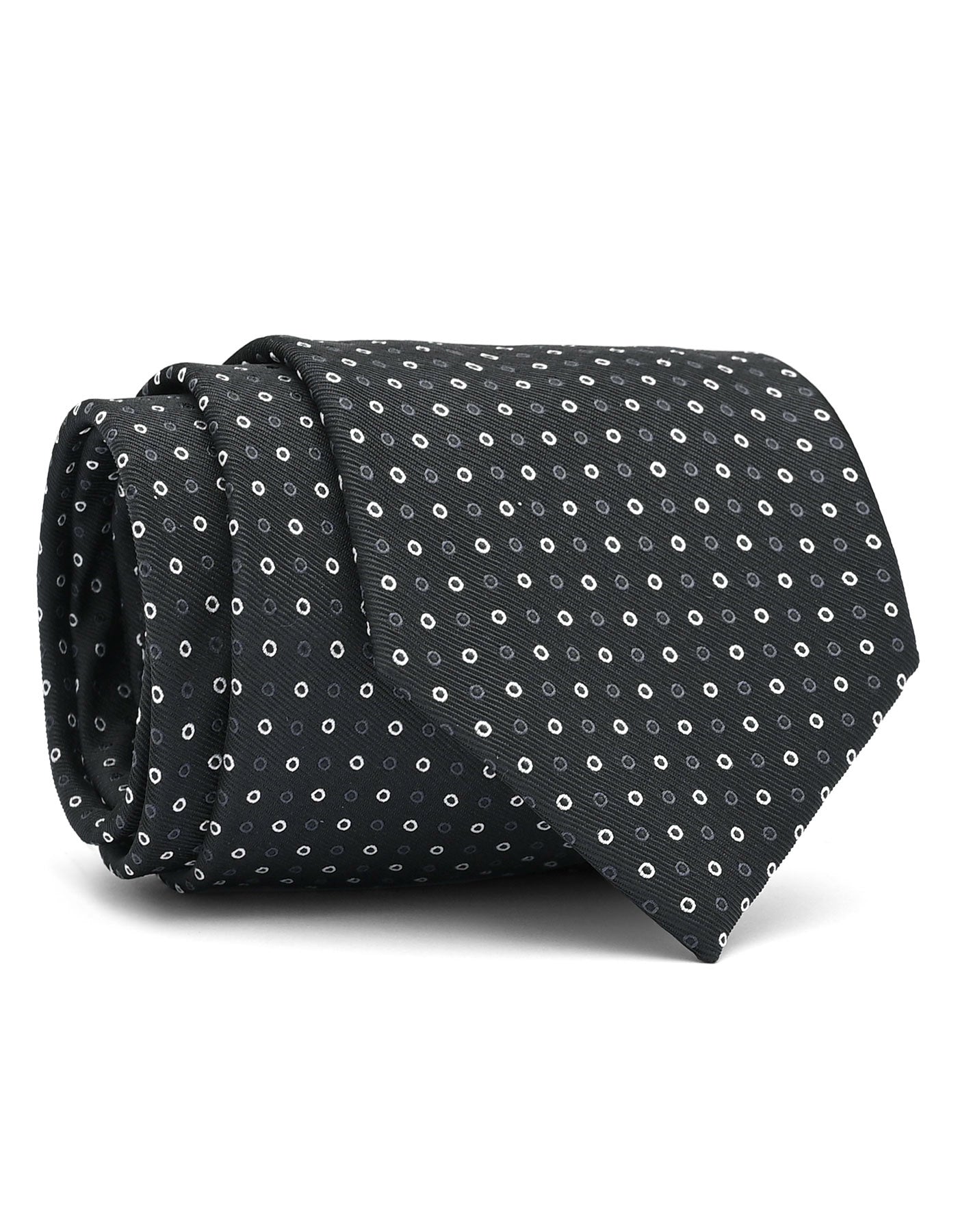 Black Dotted Tie