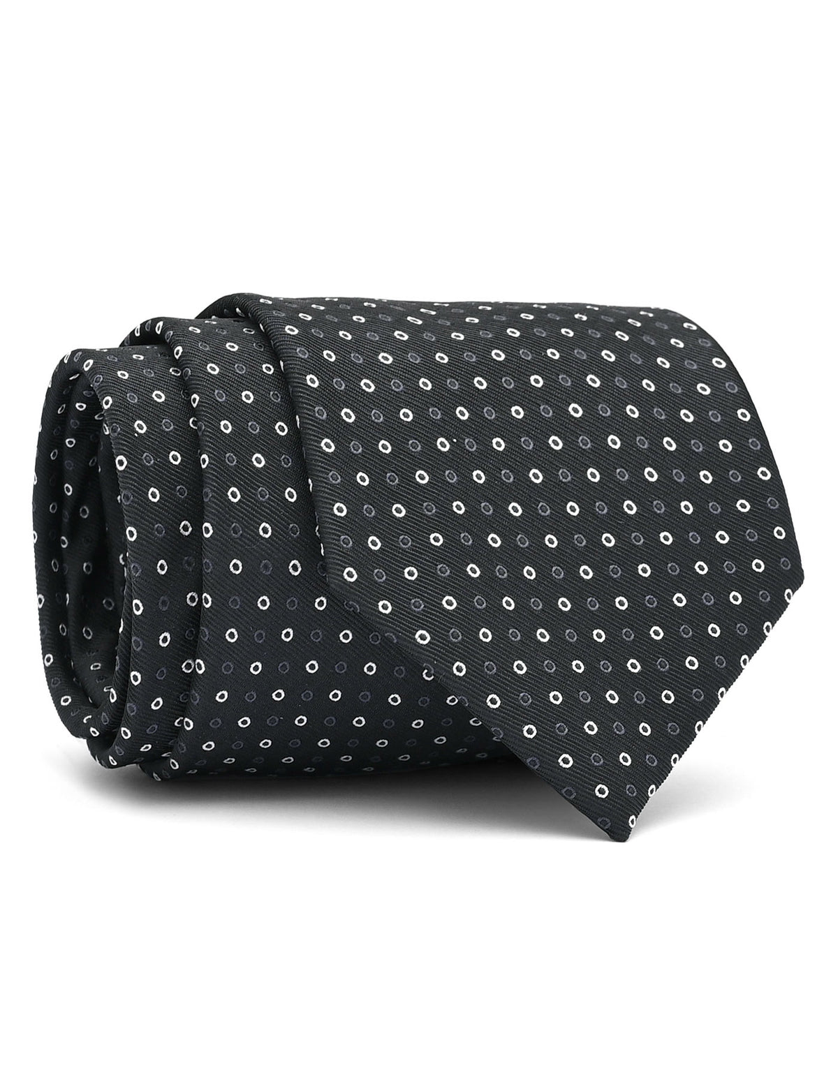 Black Dotted Tie