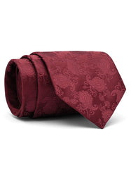 Maroon Paisley Tie
