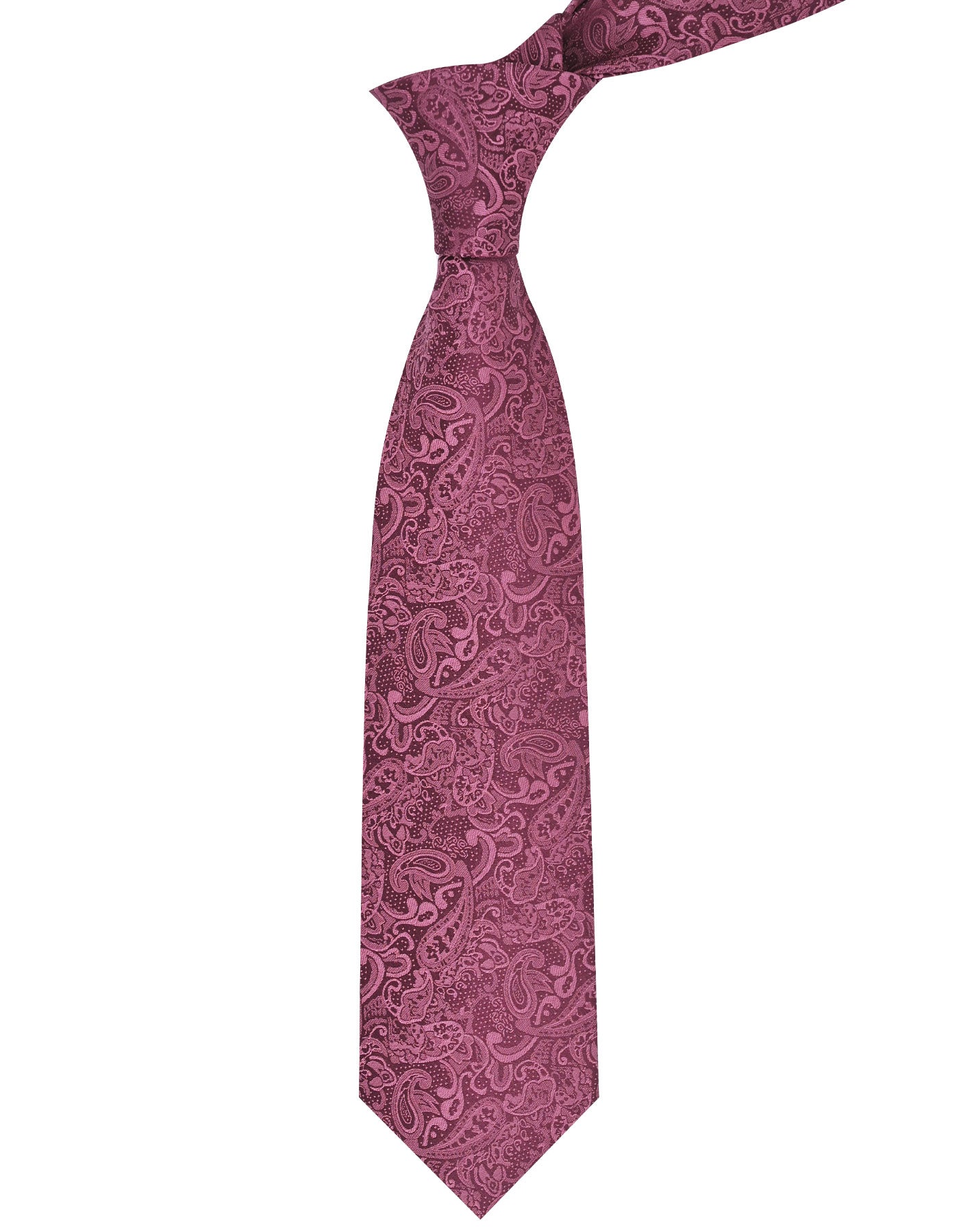 Maroon Paisley Tie